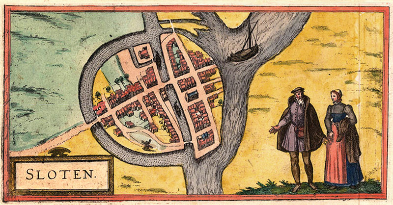 Sloten 1617 Braun en Hogenberg